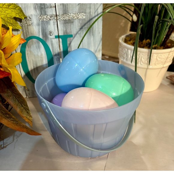 Purple Basket With 6 Large Eggs - Picture 3 of 3